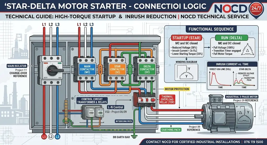 Star-Delta Starter Circuit